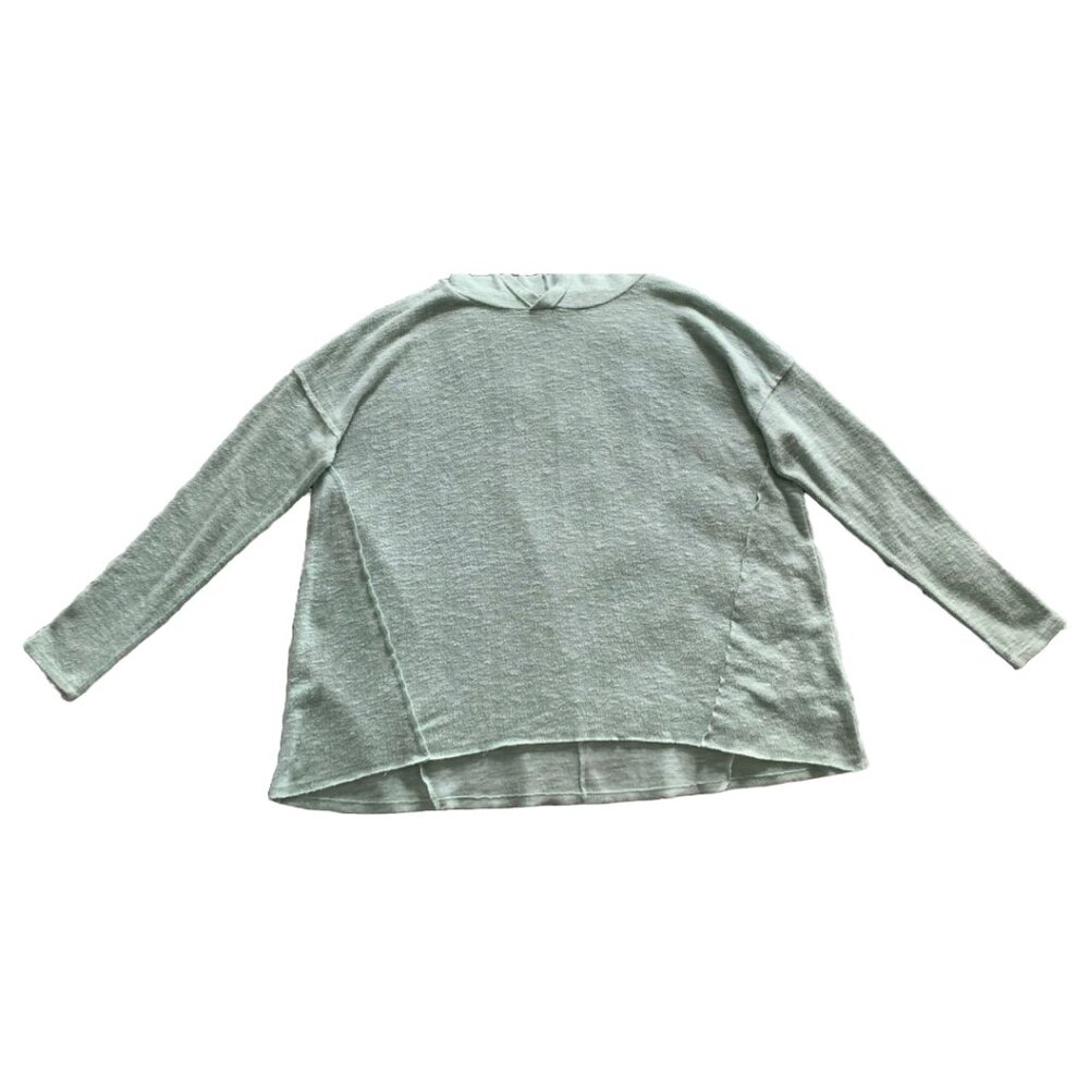 AMERICAN EAGLE Womens Light Blue Soft & Sexy Plush Slouchy Oversized Hoodie Sz S - Picture 5 of 9